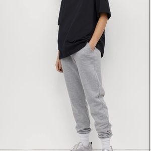 H&M Grey Melange Sweatpants